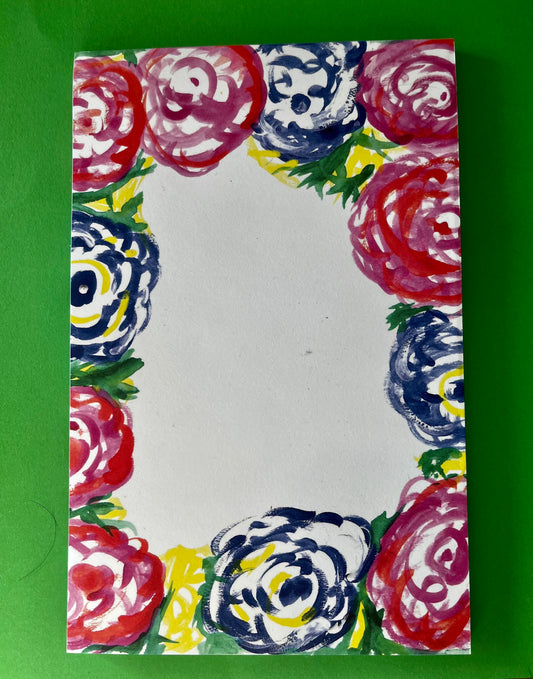 Colorful Flower Notepad (Large)